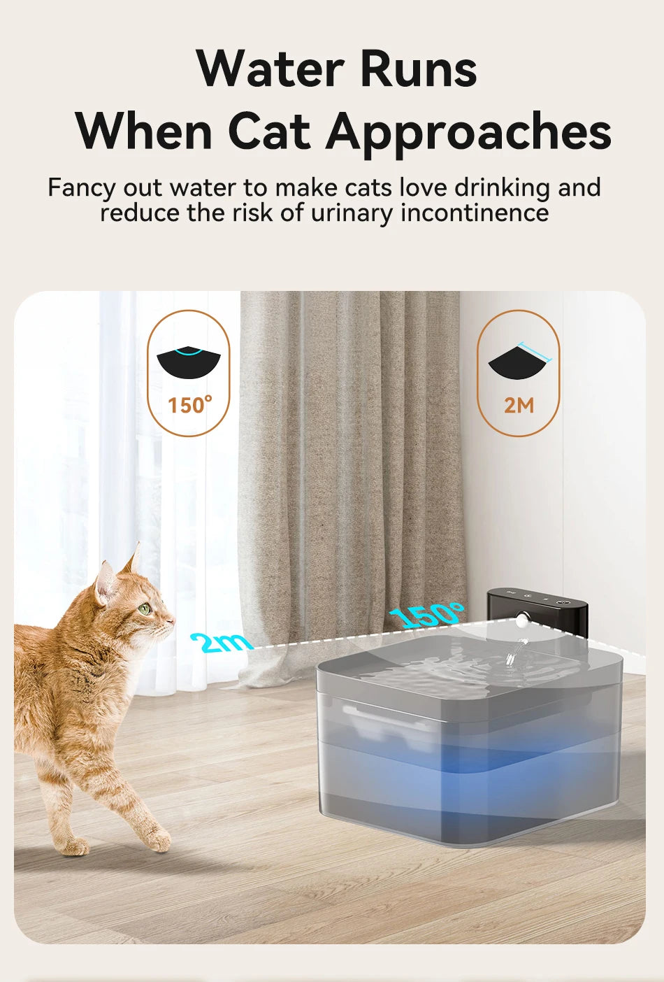 Kablosuz Otomatik Kedi Su Pınarı – Akıllı ve Hijyenik Su Dağıtıcı 🐱💧